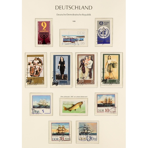 632 - GERMANY BERLIN AND DDR COLLECTIONS in hingeless Lighthouse albums. The Berlin album comprises of a h... 