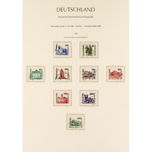 632 - GERMANY BERLIN AND DDR COLLECTIONS in hingeless Lighthouse albums. The Berlin album comprises of a h... 