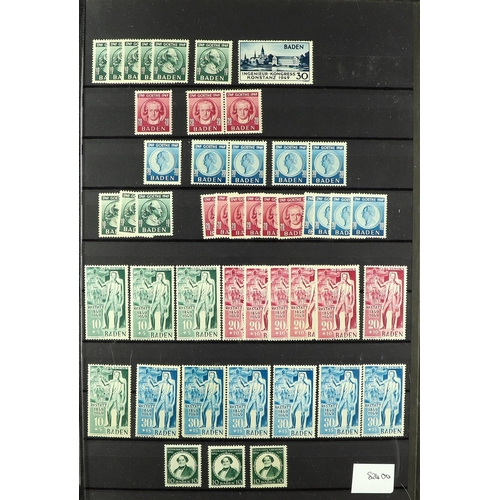 633 - GERMANY BOX WITH ALLSORTS 1850's - 1990's mint & used stamps in stock books & on stock / album pages... 