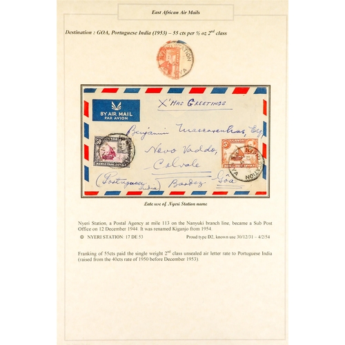 761 - K.U.T. 1920 - 1952 COVERS COLLECTION written up in an album, much interesting material (36 covers/ca... 