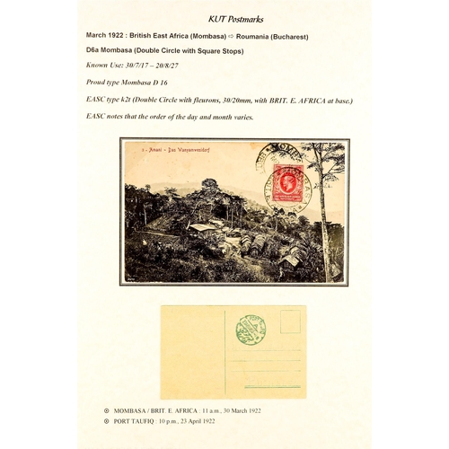 761 - K.U.T. 1920 - 1952 COVERS COLLECTION written up in an album, much interesting material (36 covers/ca... 