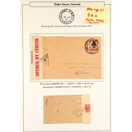 761 - K.U.T. 1920 - 1952 COVERS COLLECTION written up in an album, much interesting material (36 covers/ca... 