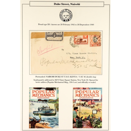 761 - K.U.T. 1920 - 1952 COVERS COLLECTION written up in an album, much interesting material (36 covers/ca... 