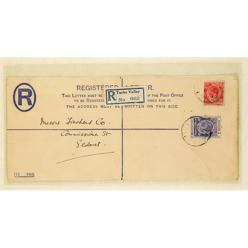 761 - K.U.T. 1920 - 1952 COVERS COLLECTION written up in an album, much interesting material (36 covers/ca... 