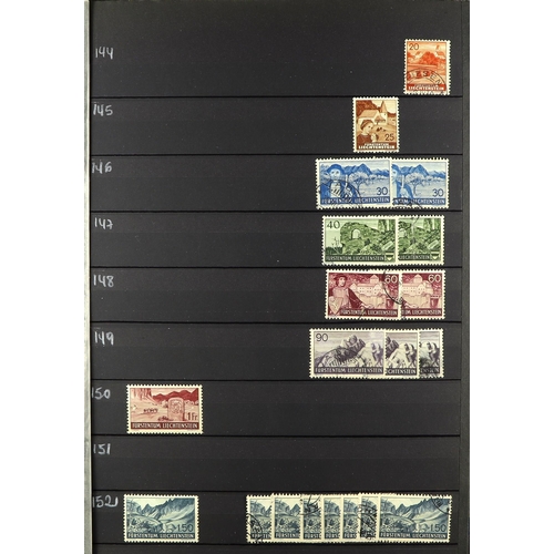 778 - LIECHTENSTEIN 1912-1987 MINT / NEVER HINGED MINT & USED  ACCUMULATION with some duplication in two l... 