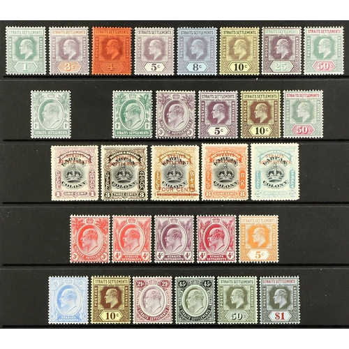 789 - MALAYA-STRAITS SETT. 1902 - 1912 FINE MINT COLLECTION on black stock page, stc £470+ (30 stamps)
Lot... 