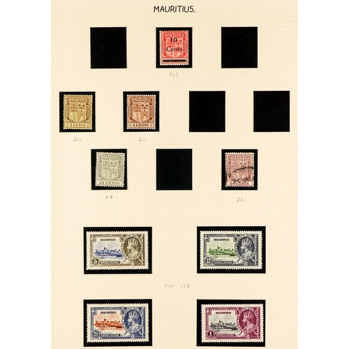 803 - MAURITIUS 1858-2004 COLLECTION in hingeless mounts on pages, includes several early imperfs, various... 