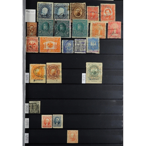 806 - MEXICO 1856 - 2011 EXTENSIVE COLLECTION in stock book, of mint & used stamps, incl. 1874 Hidalgo to ... 