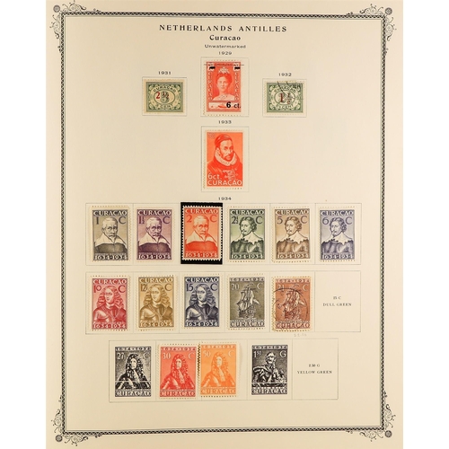 833 - NETHERLAND COLONIES CURACAO 1873 - 1946 comprehensive, chiefly mint collection on album pages, stc N... 