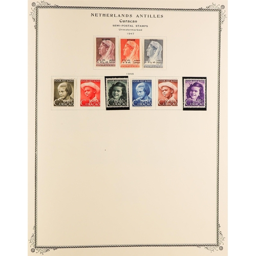 833 - NETHERLAND COLONIES CURACAO 1873 - 1946 comprehensive, chiefly mint collection on album pages, stc N... 