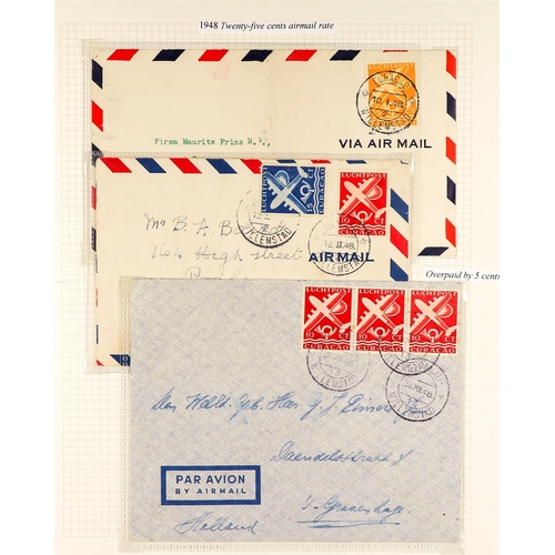 834 - NETHERLAND COLONIES CURACAO 1940's - 2000's COVERS COLLECTION written up in two albums, various canc... 