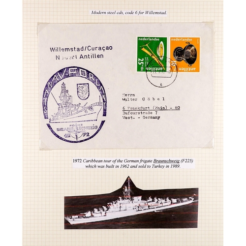 834 - NETHERLAND COLONIES CURACAO 1940's - 2000's COVERS COLLECTION written up in two albums, various canc... 