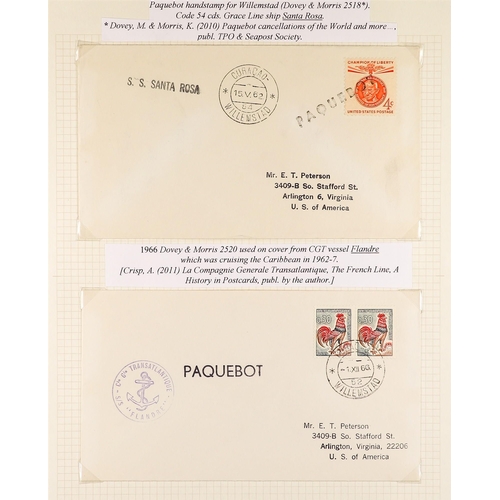 834 - NETHERLAND COLONIES CURACAO 1940's - 2000's COVERS COLLECTION written up in two albums, various canc... 