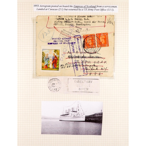 834 - NETHERLAND COLONIES CURACAO 1940's - 2000's COVERS COLLECTION written up in two albums, various canc... 