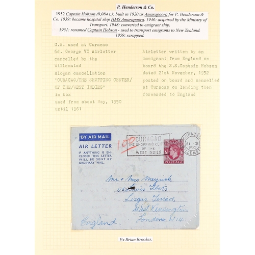 834 - NETHERLAND COLONIES CURACAO 1940's - 2000's COVERS COLLECTION written up in two albums, various canc... 