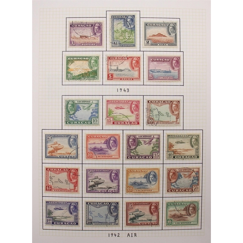 836 - NETHERLAND COLONIES NETHERLANDS ANTILLES 1931 - 1973 COLLECTION of mint and used stamps on album pag... 