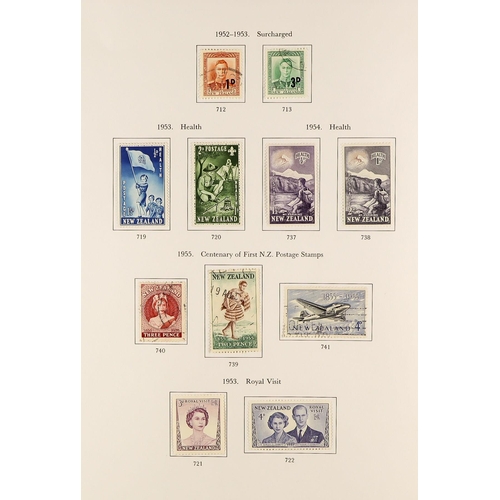 848 - NEW ZEALAND 1850's - 2006 an extensive collection in the main strength in QE2 issues that are fairly... 