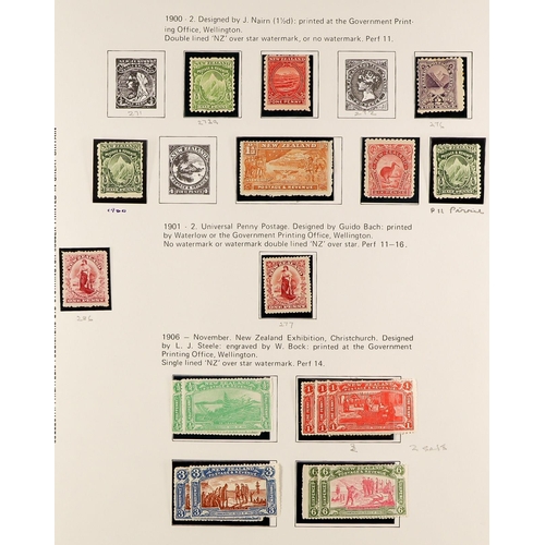 864 - NEW ZEALAND 1898 - 2010 EXTENSIVE MINT / NEVER HINGED MINT COLLECTION in four well-filled SG New Zea... 