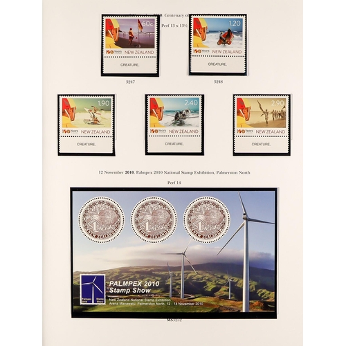 864 - NEW ZEALAND 1898 - 2010 EXTENSIVE MINT / NEVER HINGED MINT COLLECTION in four well-filled SG New Zea... 