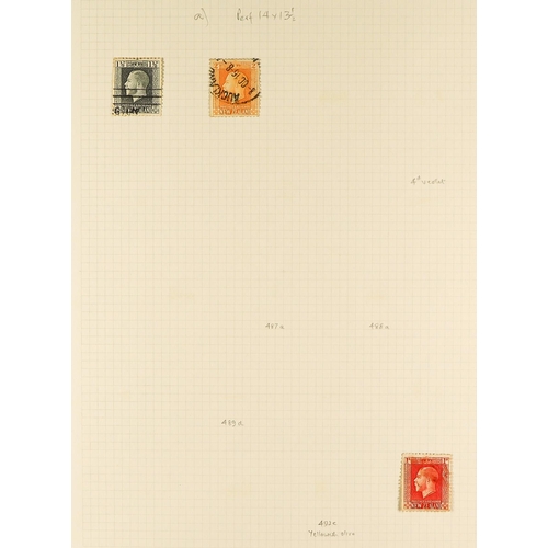 868 - NEW ZEALAND 1901 - 1927 BALANCE OF A SPECIALISED COLLECTION. Chiefly used stamps on album pages, of ... 