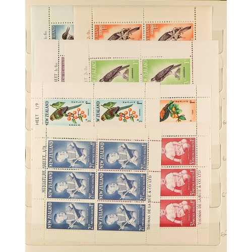 878 - NEW ZEALAND 1913-1967 NEVER HINGED MINT COLLECTION in a small stockbook, includes 1913 Auckland Exhi... 