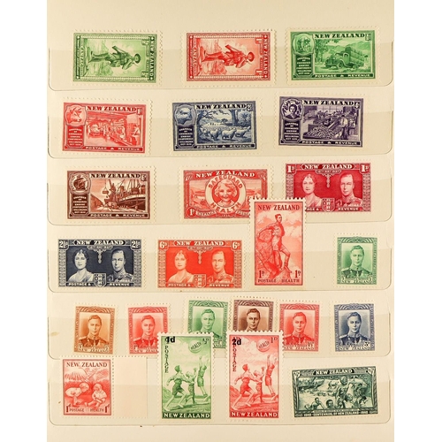 878 - NEW ZEALAND 1913-1967 NEVER HINGED MINT COLLECTION in a small stockbook, includes 1913 Auckland Exhi... 