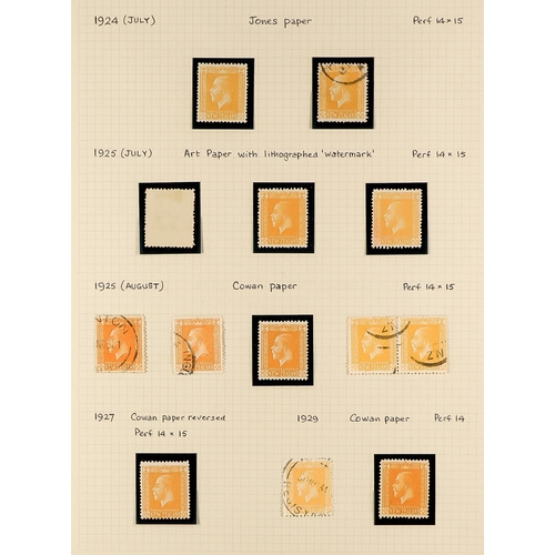 880 - NEW ZEALAND 1915 - 1929 SURFACE PRINTED DEFINITIVES SPECIALISED COLLECTION of chiefly very fine mint... 