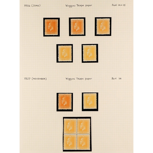 880 - NEW ZEALAND 1915 - 1929 SURFACE PRINTED DEFINITIVES SPECIALISED COLLECTION of chiefly very fine mint... 