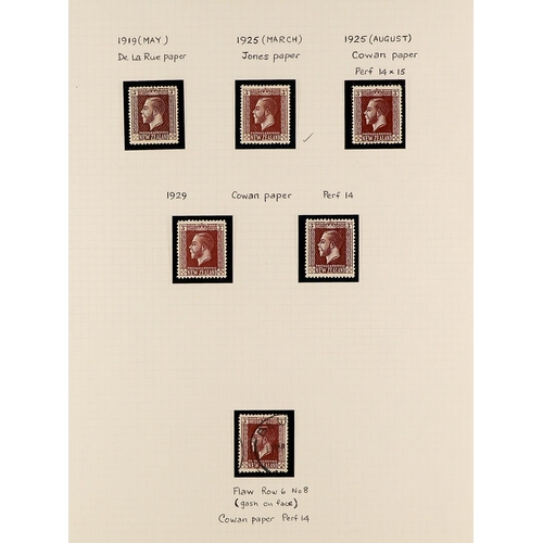 880 - NEW ZEALAND 1915 - 1929 SURFACE PRINTED DEFINITIVES SPECIALISED COLLECTION of chiefly very fine mint... 