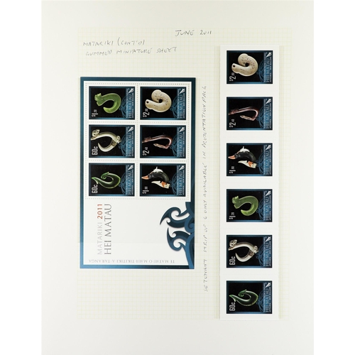 886 - NEW ZEALAND 2010-2013 COMPLETE SUPERB NEVER HINGED MINT COLLECTION with many extra specialist's item... 