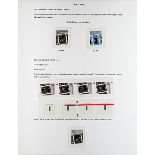 886 - NEW ZEALAND 2010-2013 COMPLETE SUPERB NEVER HINGED MINT COLLECTION with many extra specialist's item... 