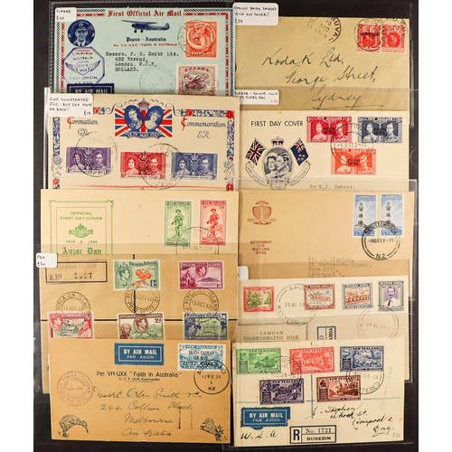 887 - NEW ZEALAND COVERS INCL PACIFIC group of 16 selected items chiefly from 1915 - 1930's, special fligh... 