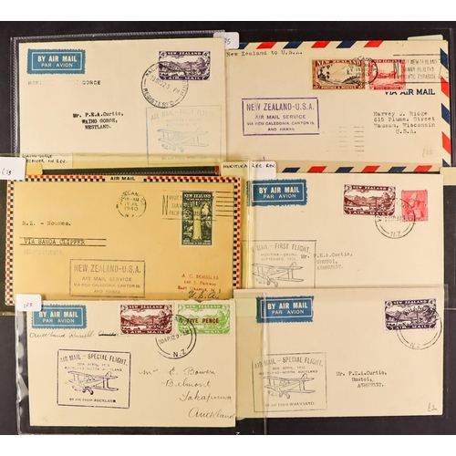 887 - NEW ZEALAND COVERS INCL PACIFIC group of 16 selected items chiefly from 1915 - 1930's, special fligh... 