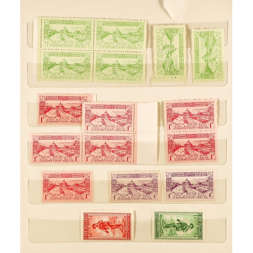 888 - NEW ZEALAND INTERESTING ESTATE ACCUMULATION Mostly 20th Century mint (many never hinged) & used stam... 