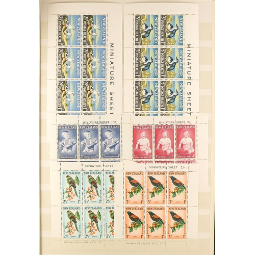 888 - NEW ZEALAND INTERESTING ESTATE ACCUMULATION Mostly 20th Century mint (many never hinged) & used stam... 