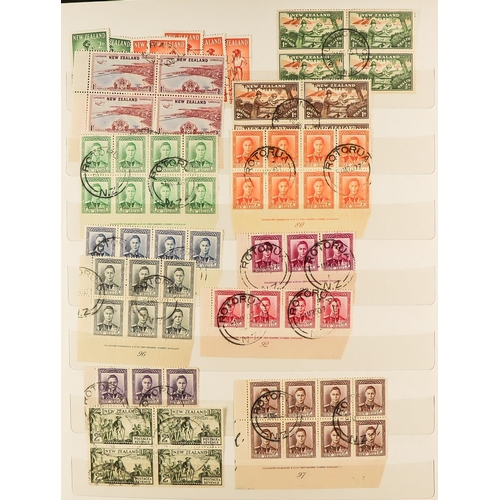 888 - NEW ZEALAND INTERESTING ESTATE ACCUMULATION Mostly 20th Century mint (many never hinged) & used stam... 