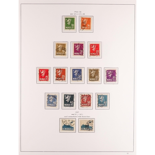 900 - NORWAY 1922 - 1944 USED COLLECTION on pages, chiefly complete sets, stc £2000+ (200+ stamps)
Lot 900... 