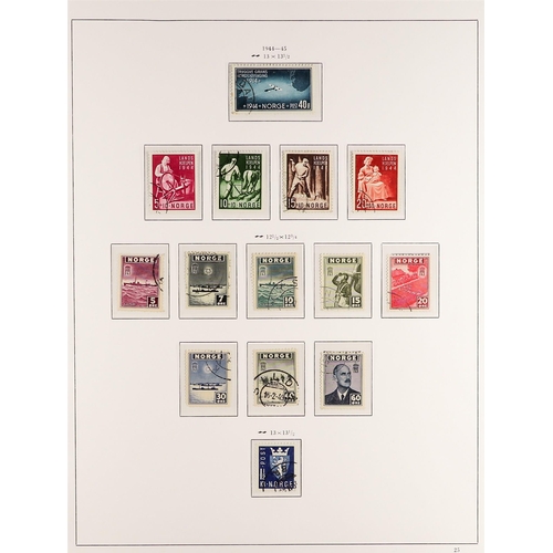 900 - NORWAY 1922 - 1944 USED COLLECTION on pages, chiefly complete sets, stc £2000+ (200+ stamps)
Lot 900... 