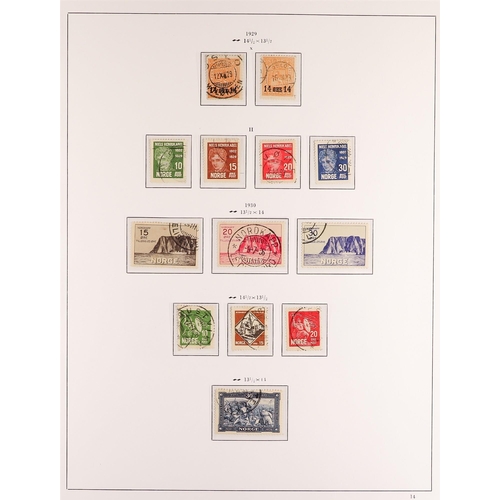 900 - NORWAY 1922 - 1944 USED COLLECTION on pages, chiefly complete sets, stc £2000+ (200+ stamps)
Lot 900... 