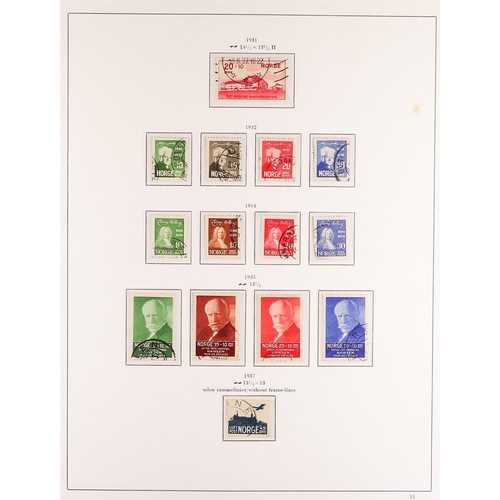 900 - NORWAY 1922 - 1944 USED COLLECTION on pages, chiefly complete sets, stc £2000+ (200+ stamps)
Lot 900... 