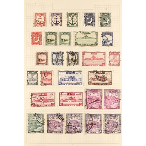 912 - PAKISTAN 1947 - 2015 USED COLLECTION in three albums, near- complete for the period, includes 1947 o... 