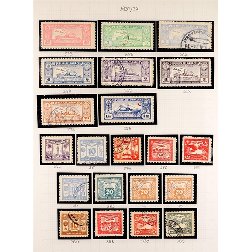 919 - PARAGUAY 1893 - 1964 COLLECTION of mint and used stamps on album pages with imperfs, bisects, offici... 