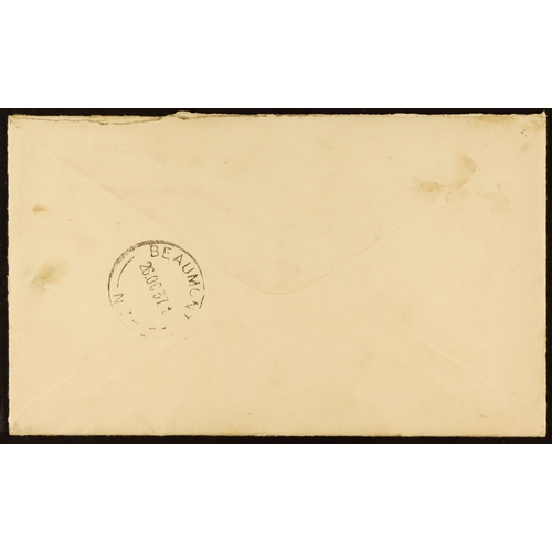 923 - PITCAIRN IS. NEW ZEALAND USED IN 1937 (8 Oct) cover addressed to New Zealand, bearing 1d Coronation ... 