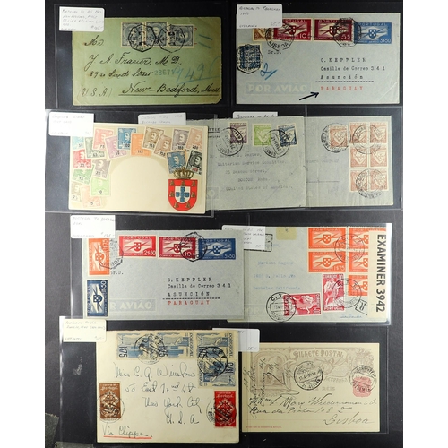 925 - PORTUGAL 1812 - 1940's COVERS STOCK priced to sell at $1550+ incl. 1812 EL from Lisbon to Madeira wi... 