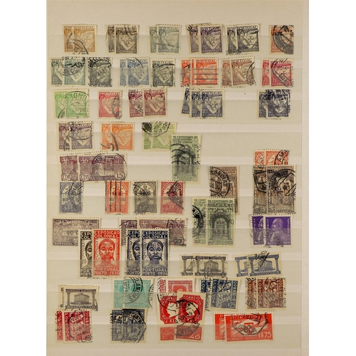 927 - PORTUGAL 1853 - 1973 USED COLLECTION on stock book pages, includes the 1862-64 imperf range to 100r ... 