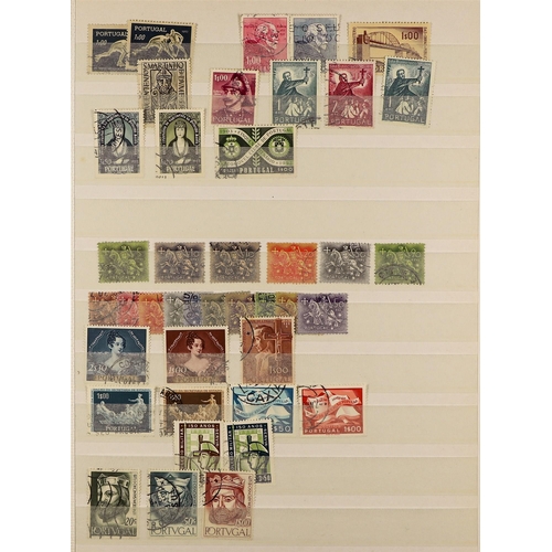 927 - PORTUGAL 1853 - 1973 USED COLLECTION on stock book pages, includes the 1862-64 imperf range to 100r ... 