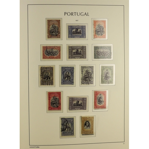 932 - PORTUGAL 1910-58 COLLECTION in a hingeless album, mint & used, incl. 1911 opts on Vasco set mint/use... 