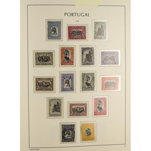 932 - PORTUGAL 1910-58 COLLECTION in a hingeless album, mint & used, incl. 1911 opts on Vasco set mint/use... 