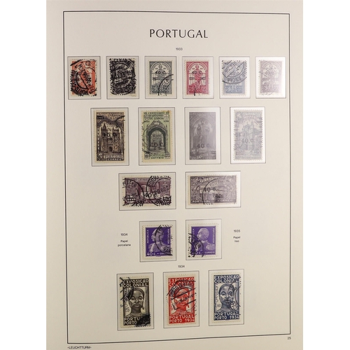 932 - PORTUGAL 1910-58 COLLECTION in a hingeless album, mint & used, incl. 1911 opts on Vasco set mint/use... 