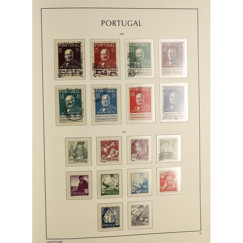 932 - PORTUGAL 1910-58 COLLECTION in a hingeless album, mint & used, incl. 1911 opts on Vasco set mint/use... 